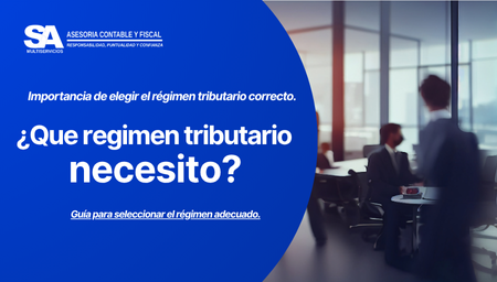 ¿Que regimen tributario necesito?